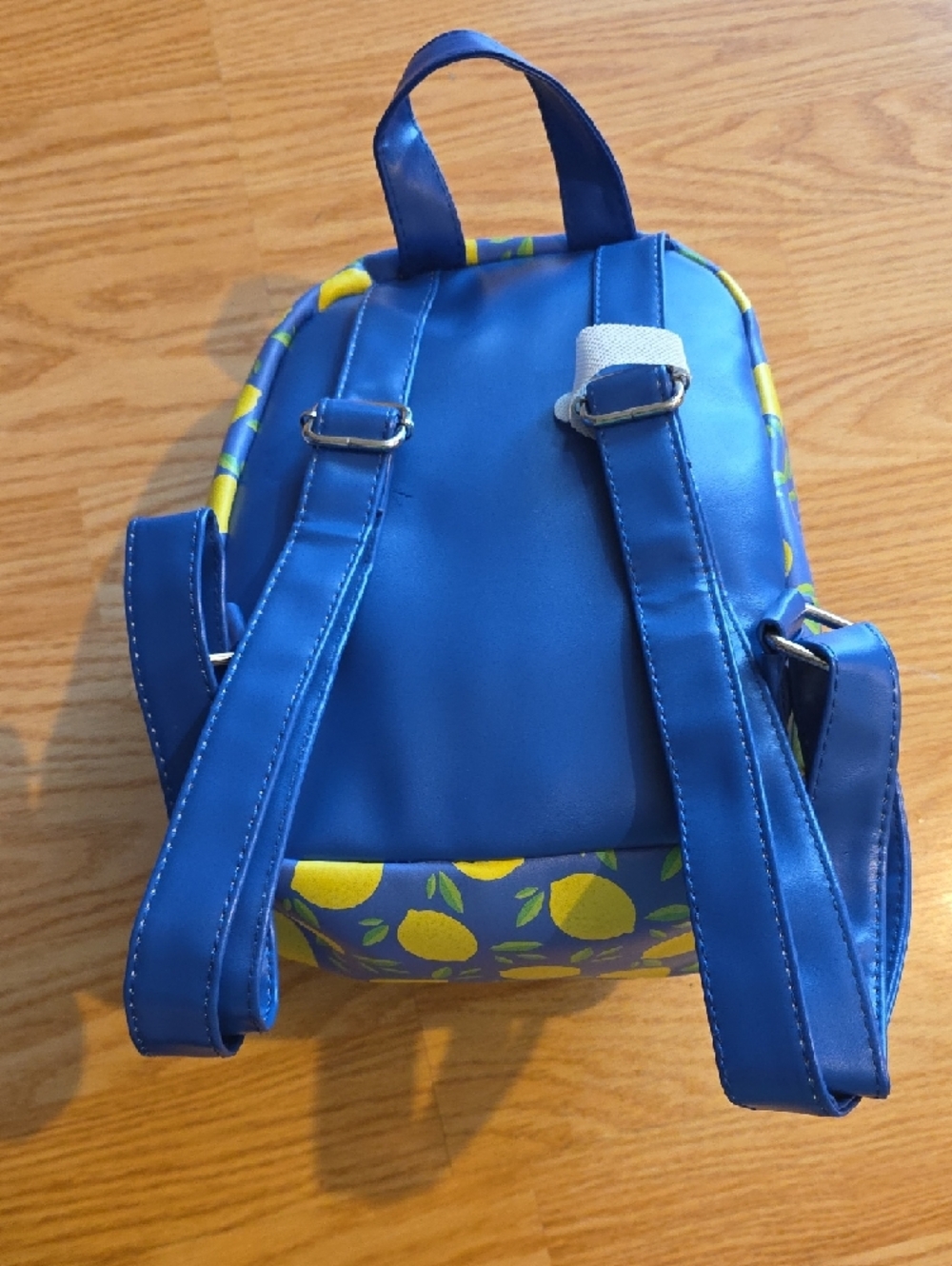 Dabney Lee Blue Lemon Print Mini Backpack - Picture 6 of 9